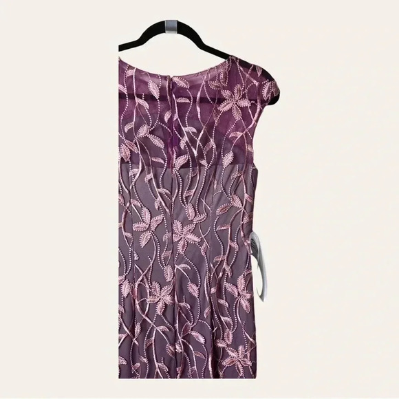 0459W. Js COLLECTION FORMAL DRESSS PINK AND LAVENDER IN COLOR SIZE 2 - Picture 11 of 15